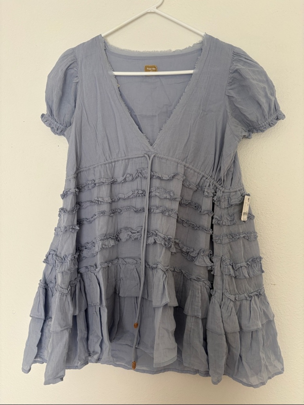 Boho Ruffle V-Neck free people dress